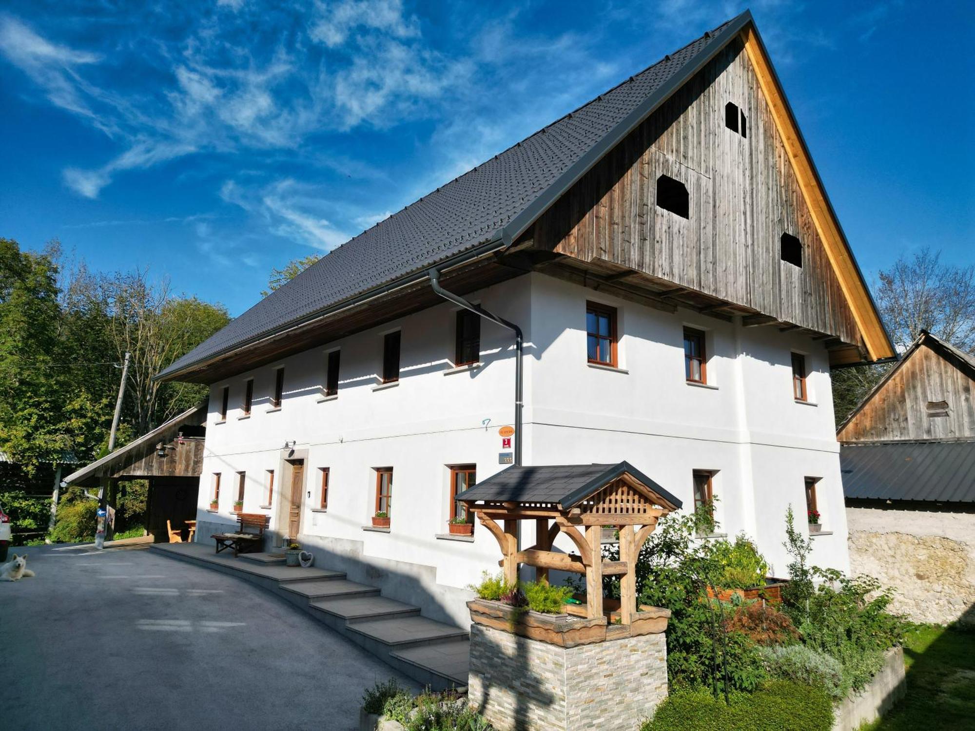 Apartmaji Tina Zgornje Gorje ภายนอก รูปภาพ